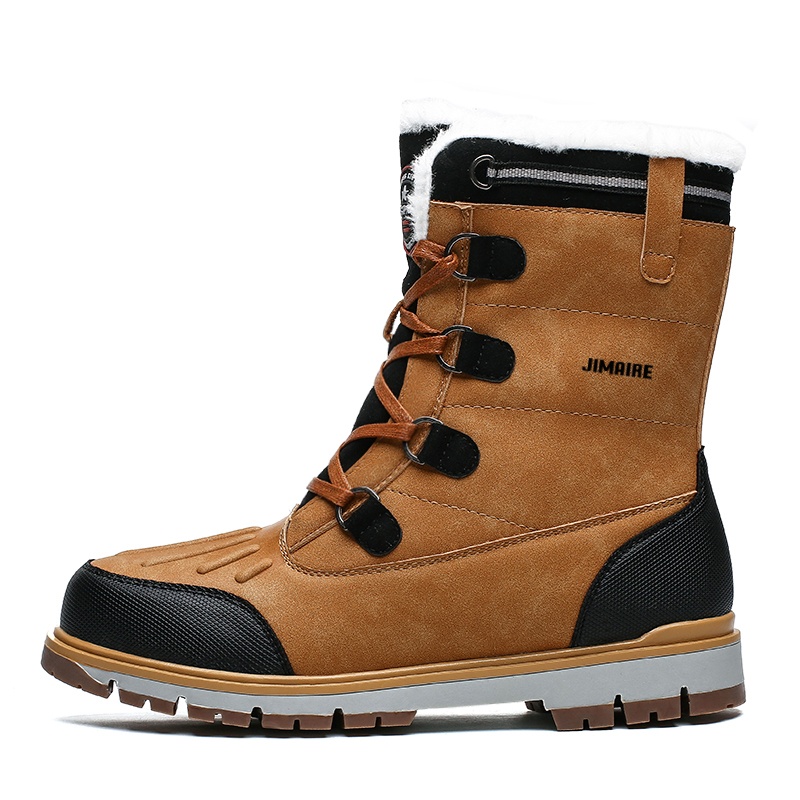King Jinmai Мужские противоскользящие утепленные зимние ботинки с амортизацией коричневые, цвет Brown
King Jinmai Мужские противоскользящие утепленные зимние ботинки с амортизацией коричневые, цвет Brown