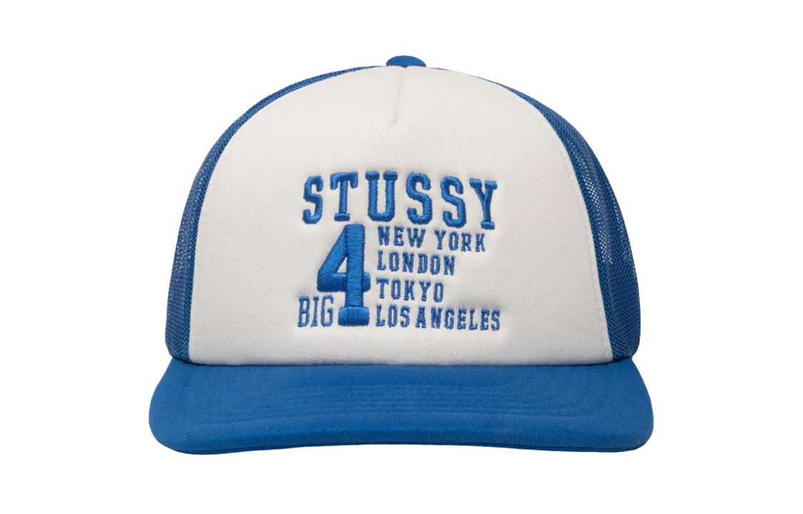 Trucker Big 4 Snapback Stussy, синий белый
Trucker Big 4 Snapback Stussy, синий белый