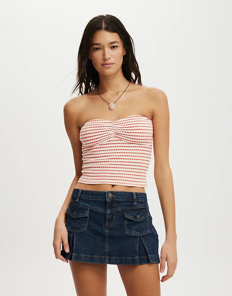 Cotton On Топ на передней трубе Milli, оранжевый цвет 
Cotton On Топ на передней трубе Milli, оранжевый цвет