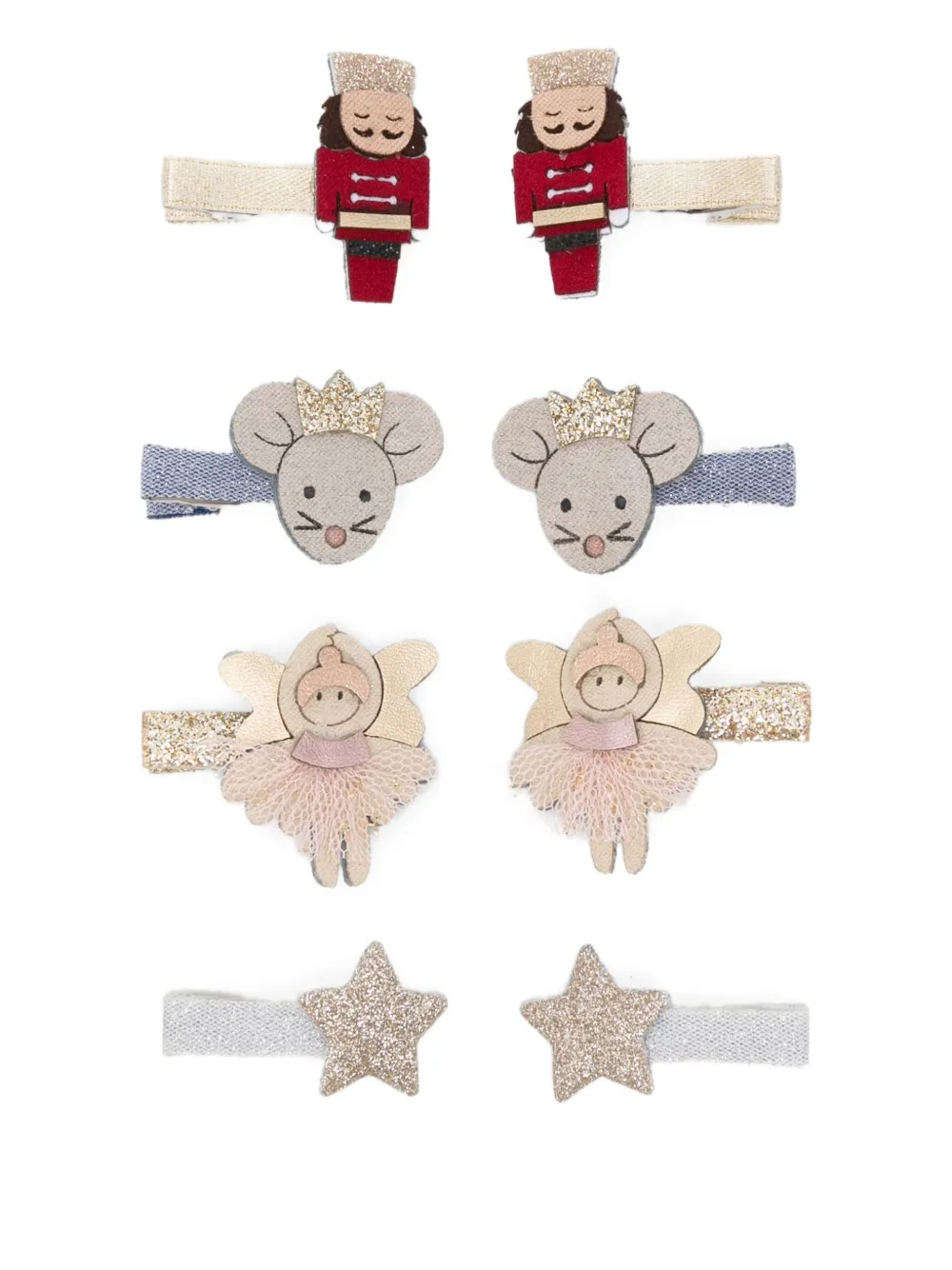 Набор Nutcrackers из восьми заколок для волос Mimi & Lula, красный
Набор Nutcrackers из восьми заколок для волос Mimi & Lula, красный