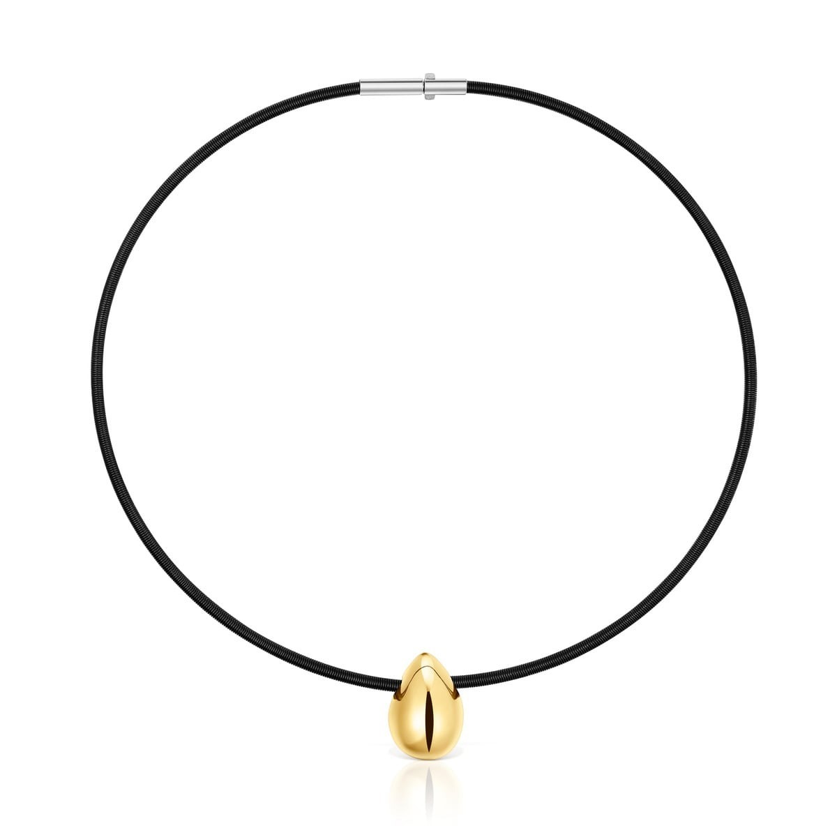 Колье Tous With Teardrop Motif Mesh Tube, золото/IP-сталь