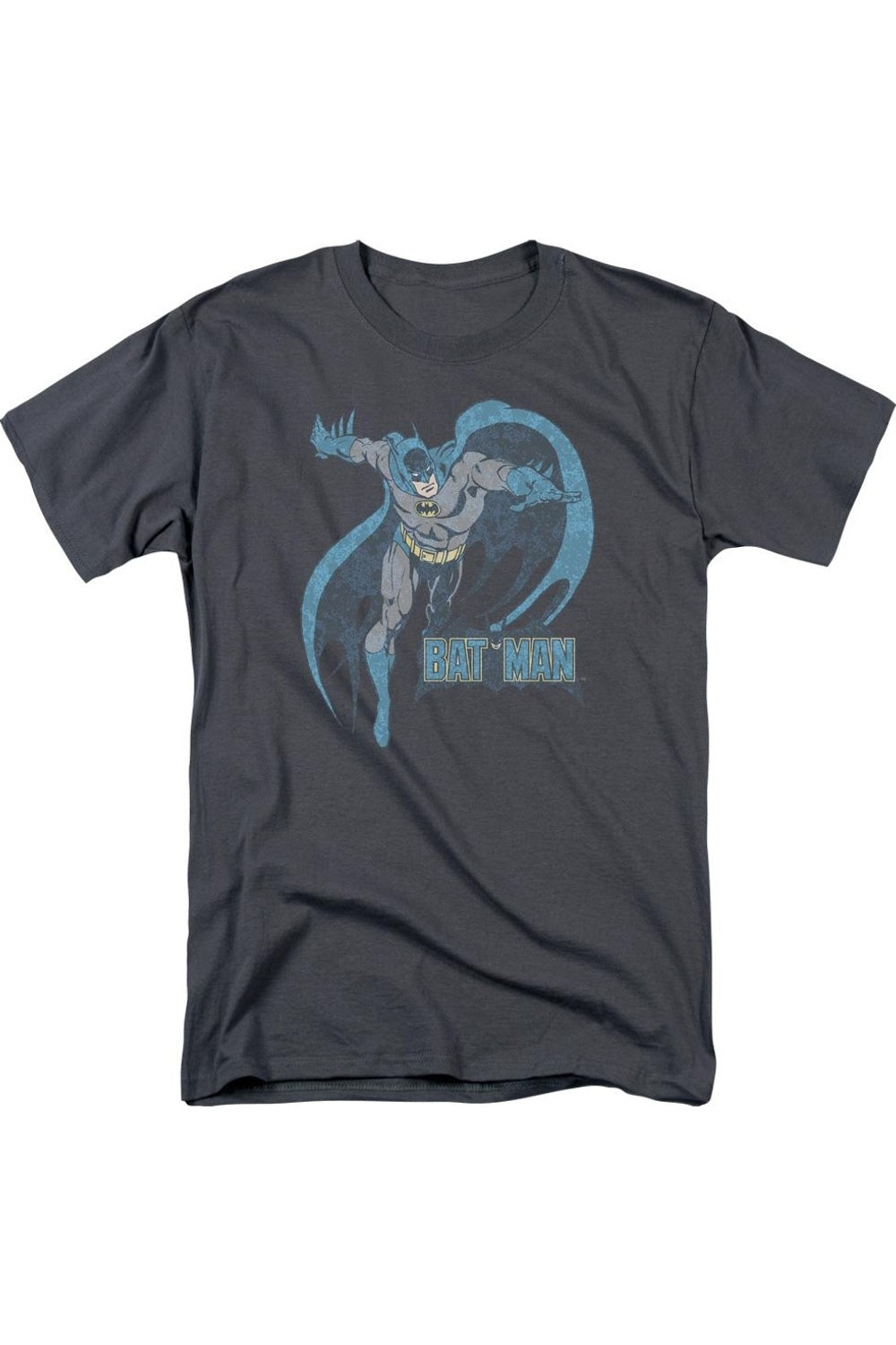 Футболка с коротким рукавом для взрослых DC Comics Desaturated Batman Gildan, цвет charcoal
Футболка с коротким рукавом для взрослых DC Comics Desaturated Batman Gildan, цвет charcoal