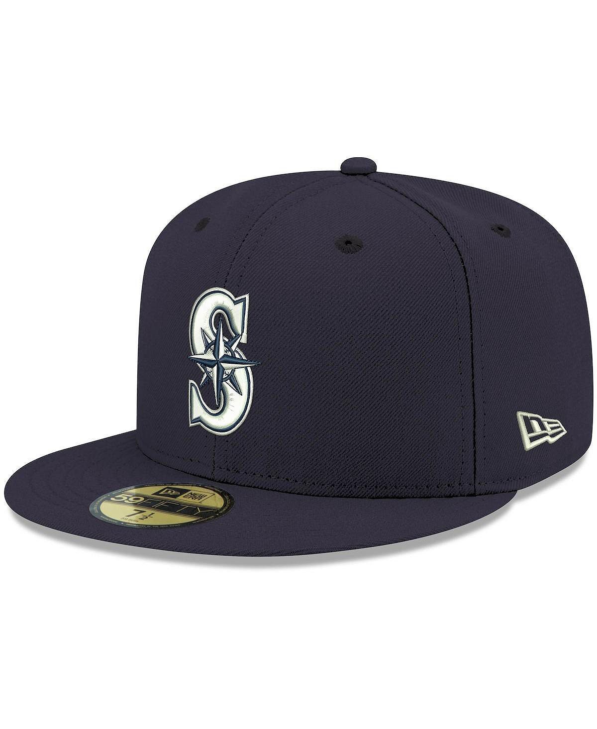 Мужская темно-синяя кепка с логотипом Seattle Mariners, белая 59FIFTY, приталенная шляпа New Era
Мужская темно-синяя кепка с логотипом Seattle Mariners, белая 59FIFTY, приталенная шляпа New Era
