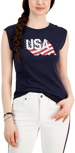 Женская майка в американском стиле от Tommy Hilfiger, Sky Captain
Женская майка в американском стиле от Tommy Hilfiger, Sky Captain