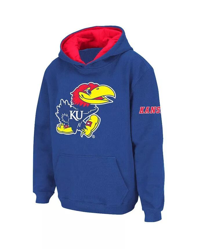 Пуловер с капюшоном и большим логотипом Big Boys Royal Kansas Jayhawks Stadium Athletic, синий
Пуловер с капюшоном и большим логотипом Big Boys Royal Kansas Jayhawks Stadium Athletic, синий
