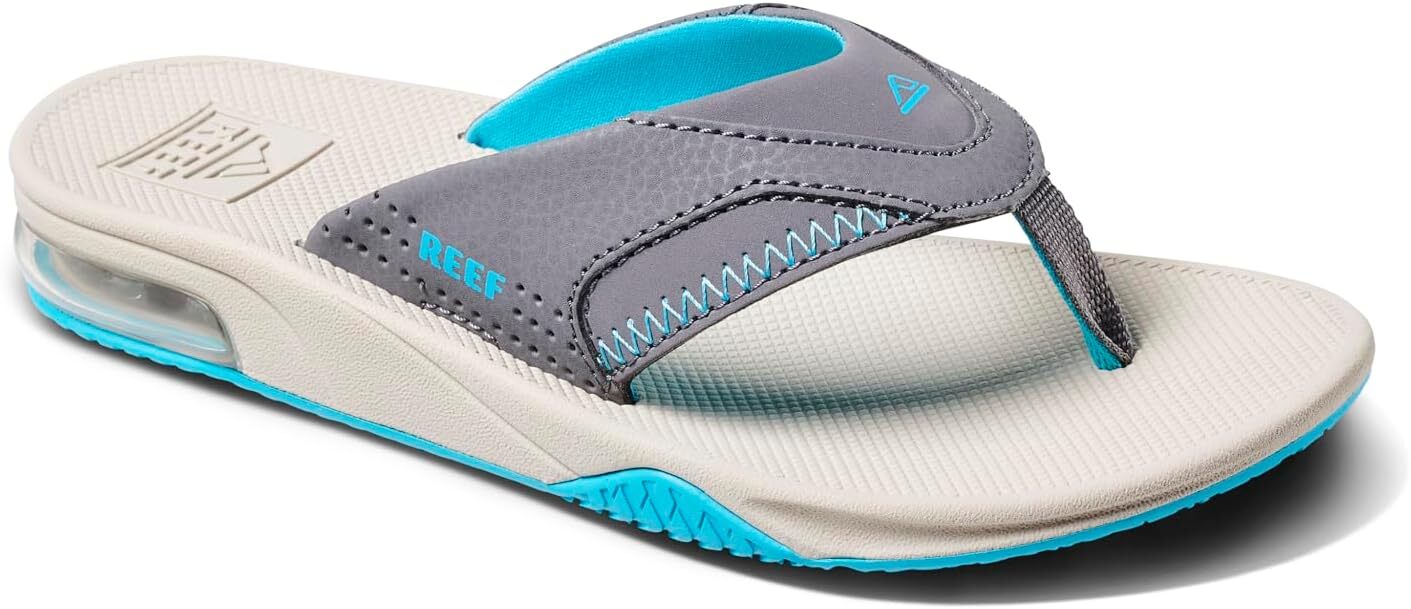 Сандалии Reef Kids Fanning, цвет Grey/Aqua/Oak
Сандалии Reef Kids Fanning, цвет Grey/Aqua/Oak