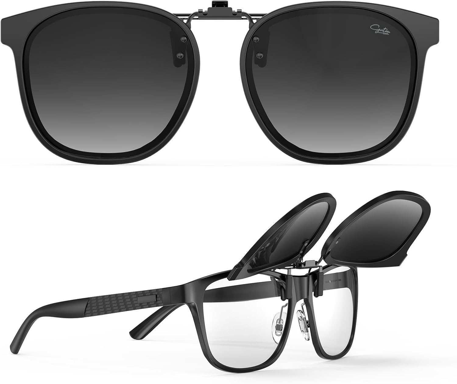 Солнцезащитные очки Goiteia Oversized Polarized Clip on Sunglasses поверх очков с диоптриями для женщин и мужчин, в стильной круглой оправе, напоминающей солнцезащитные очки, Black/Grey Gradient
Солнцезащитные очки Goiteia Oversized Polarized Clip on Sunglasses поверх очков с диоптриями для женщин и мужчин, в стильной круглой оправе, напоминающей солнцезащитные очки, Black/Grey Gradient