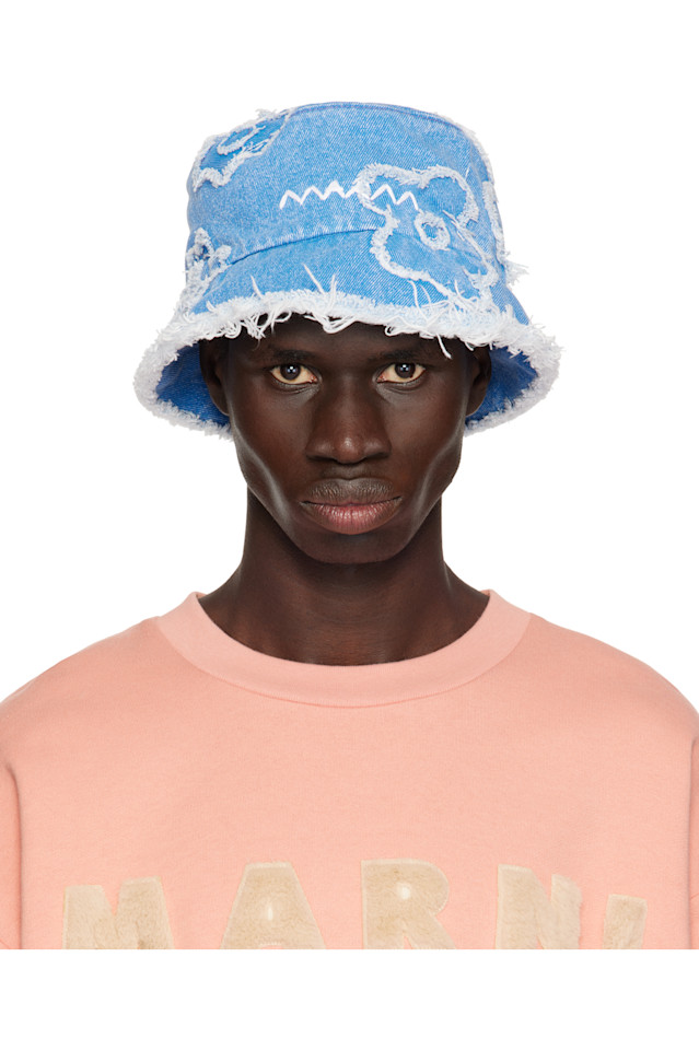 Джимовая ведрообразная шапка с заплатками Marni, цвет cobalt
Джимовая ведрообразная шапка с заплатками Marni, цвет cobalt