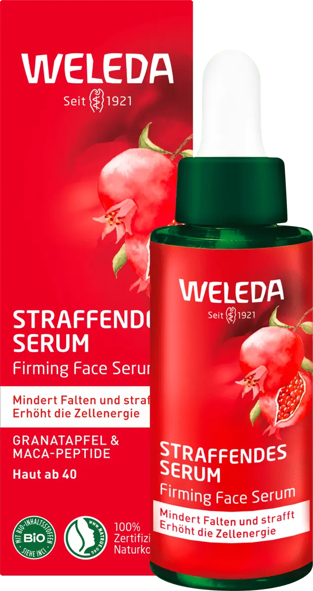 Укрепляющая сыворотка Pomegranate Пептиды маки 30мл Weleda
Укрепляющая сыворотка Pomegranate Пептиды маки 30мл Weleda