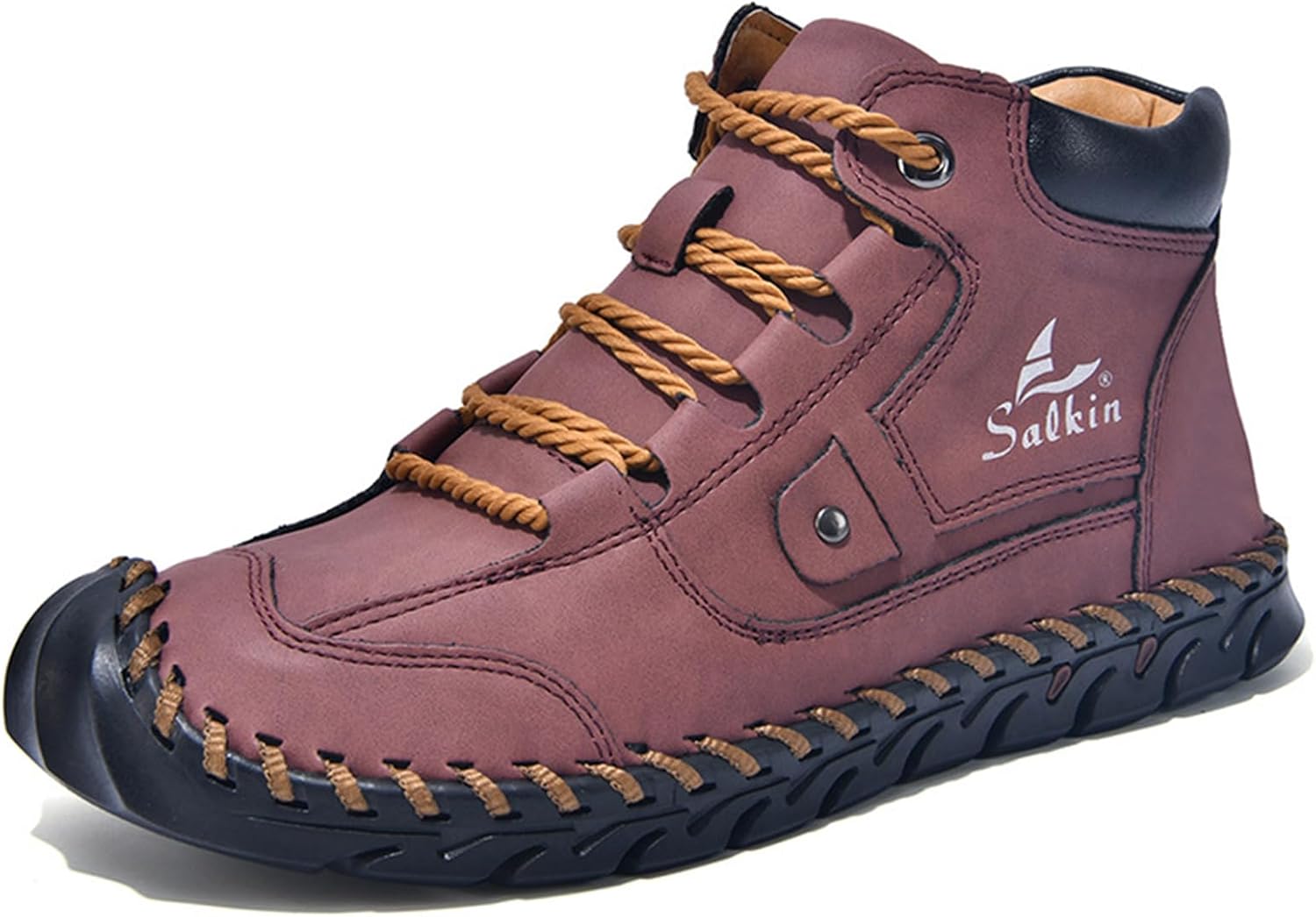 Мужские повседневные кожаные ботинки Чакка с ручной прошивкой, модные кроссовки на шнуровке, легкие, с подошвой, предотвращающей скольжение, средней высоты, для ходьбы и вождения Ptnoka, красный
Мужские повседневные кожаные ботинки Чакка с ручной прошивкой, модные кроссовки на шнуровке, легкие, с подошвой, предотвращающей скольжение, средней высоты, для ходьбы и вождения Ptnoka, красный