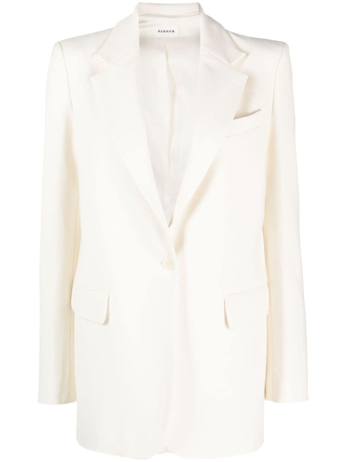 P.A.R.O.S.H. однобортный блейзер, белый
P.A.R.O.S.H. однобортный блейзер, белый