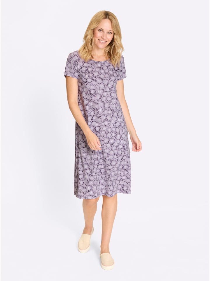 Платье из джерси с сиреневым и инжирным принтом Sieh an!
Платье из джерси с сиреневым и инжирным принтом Sieh an!