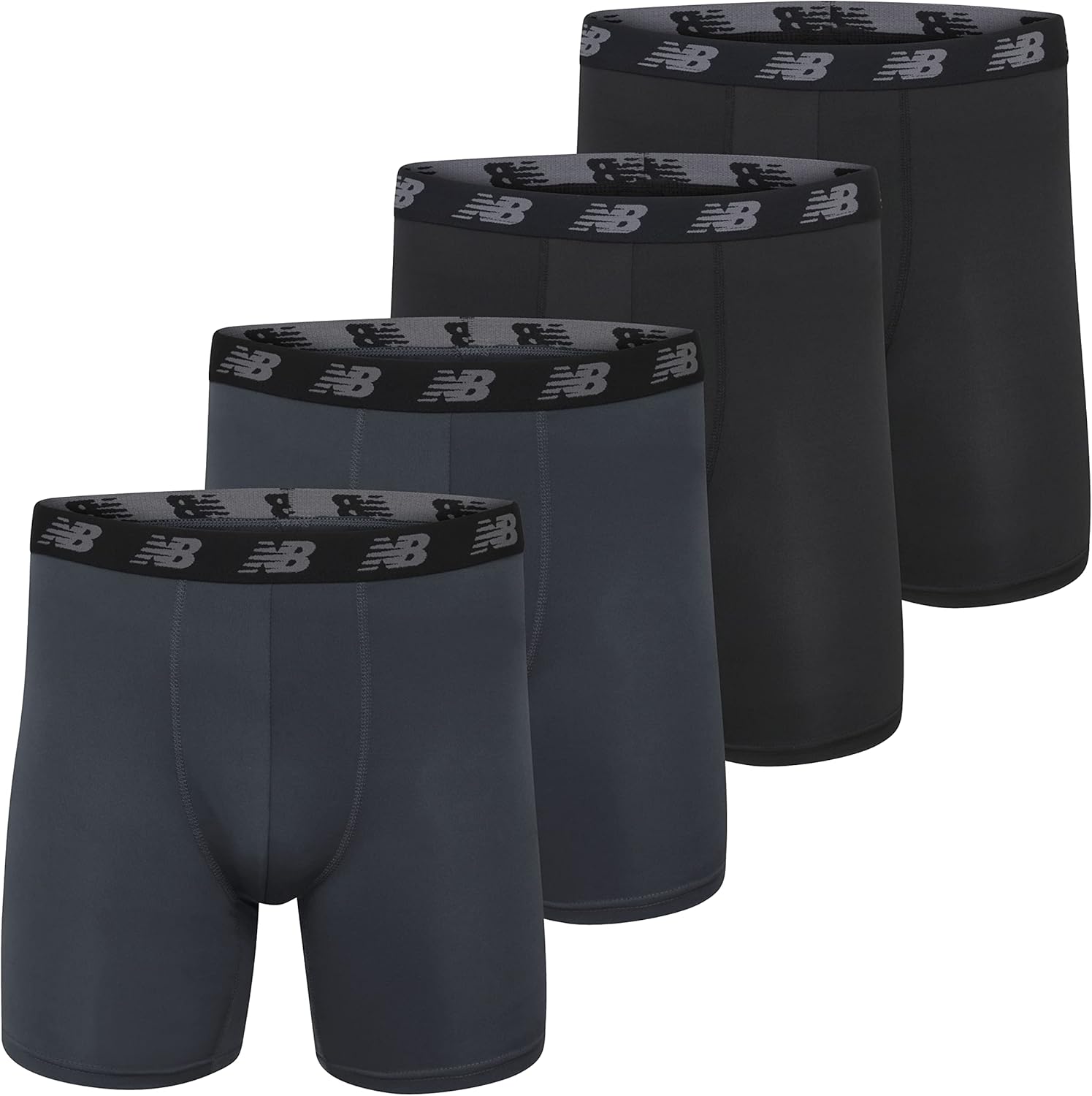 Мужские сетчатые трусы-боксеры New Balance No-FLY, 5 дюймов (4 шт.), Thunder/Thunder/Black/Black
Мужские сетчатые трусы-боксеры New Balance No-FLY, 5 дюймов (4 шт.), Thunder/Thunder/Black/Black