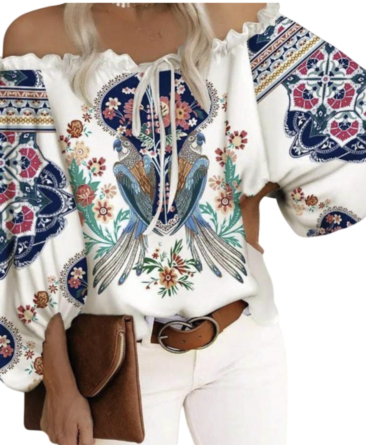 Топ с принтом белого цвета - Павлин mundefeis
Топ с принтом белого цвета - Павлин mundefeis