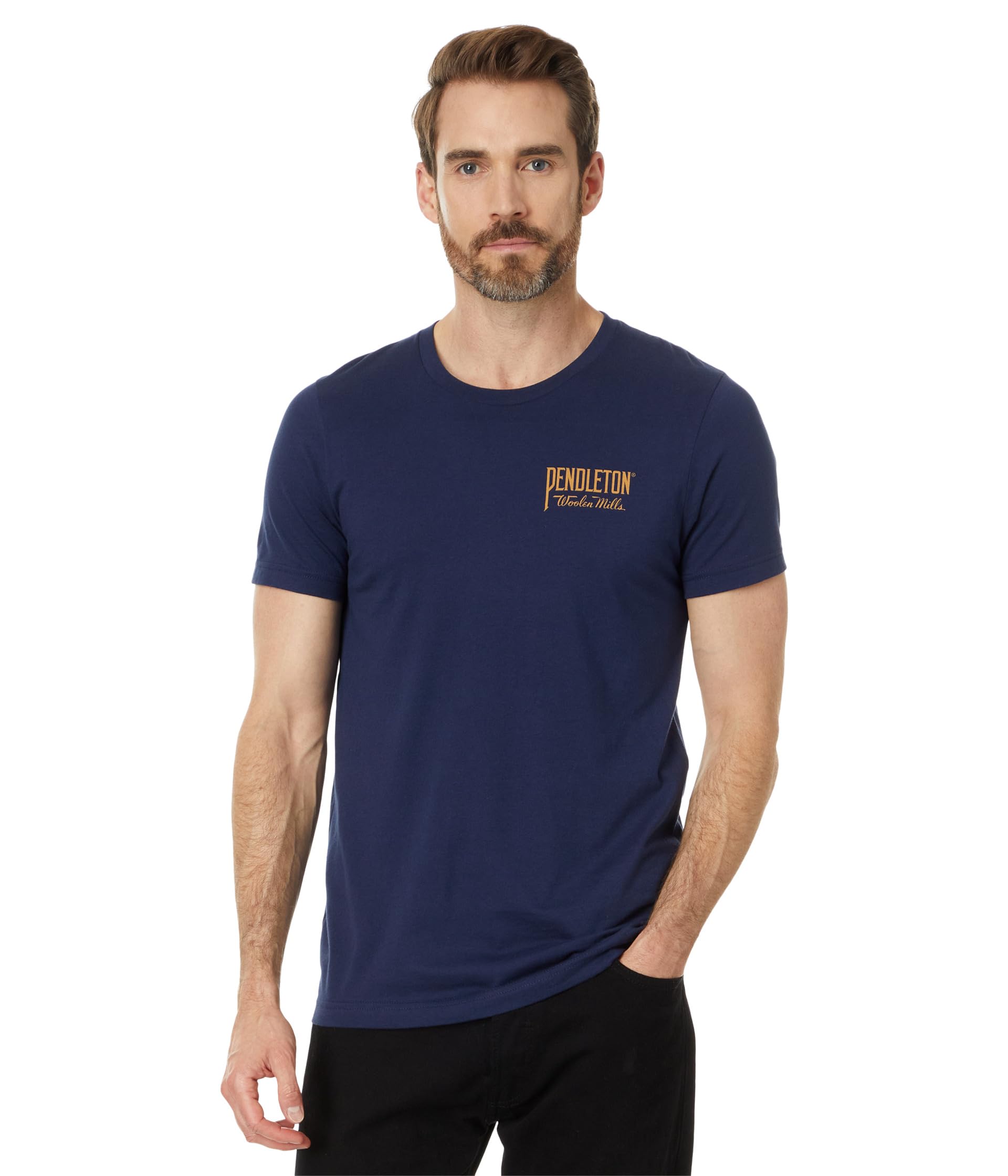 Футболка Pendleton Original Western Graphic Tee, Navy/Gold
Футболка Pendleton Original Western Graphic Tee, Navy/Gold