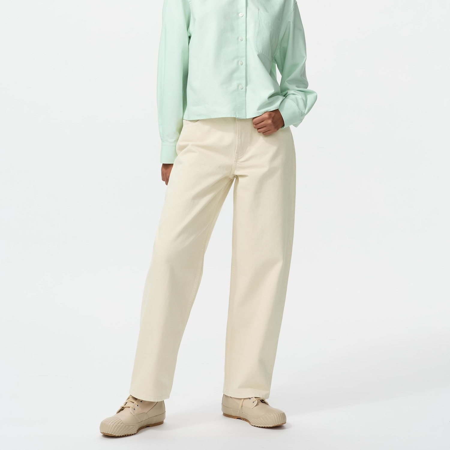 Джинсы Uniqlo Buggy Short Length4, бежевый
Джинсы Uniqlo Buggy Short Length4, бежевый