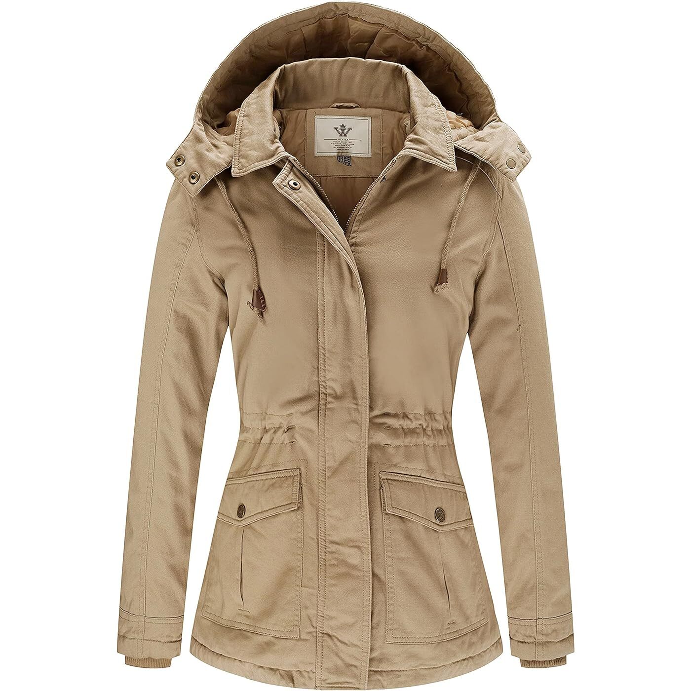 Парка WenVen Winter Thicken Cotton Warm With Removable Hood, бежевый
Парка WenVen Winter Thicken Cotton Warm With Removable Hood, бежевый