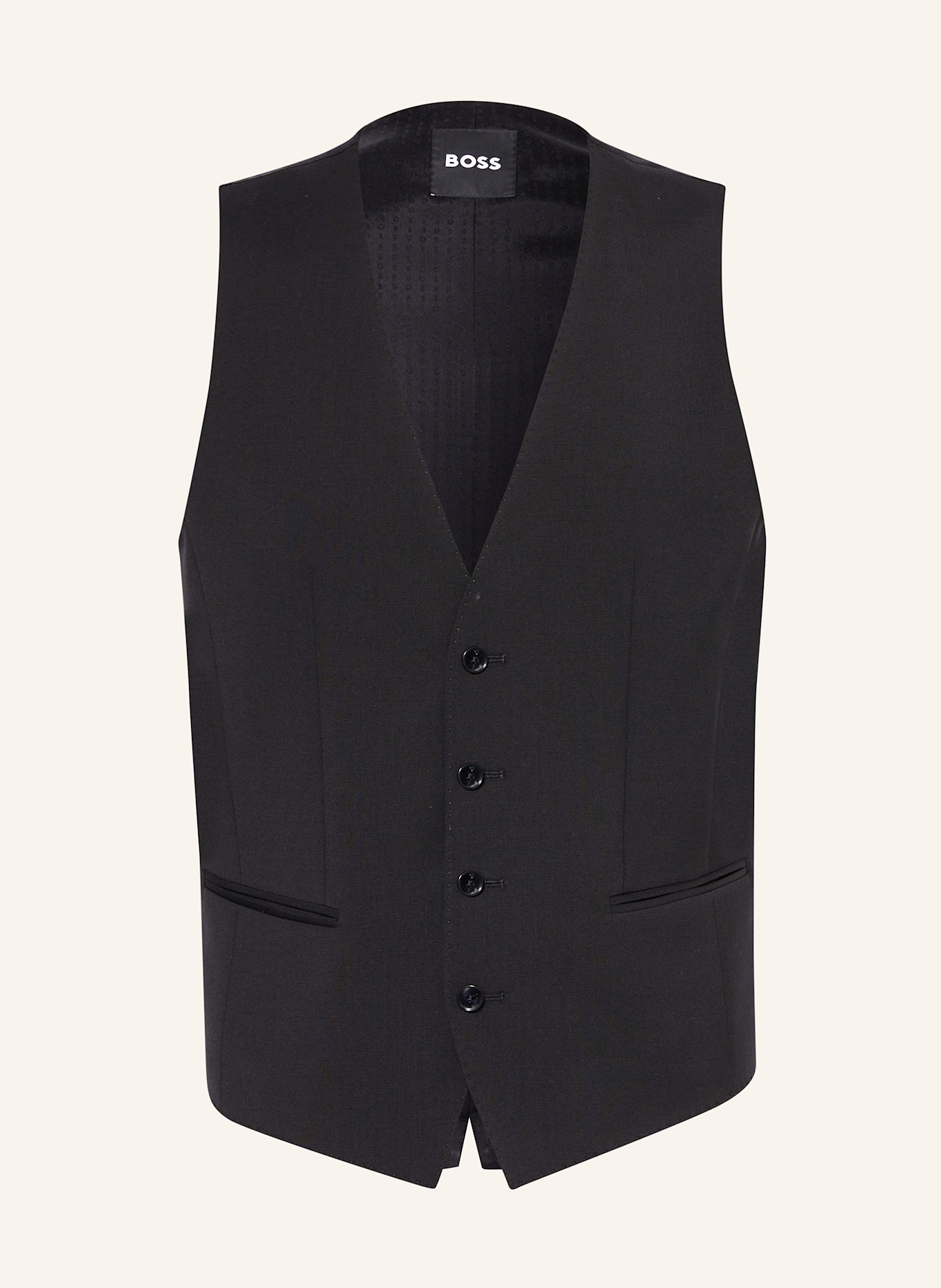 Жилет костюма огромный облегающий Boss, черный
Жилет костюма огромный облегающий Boss, черный