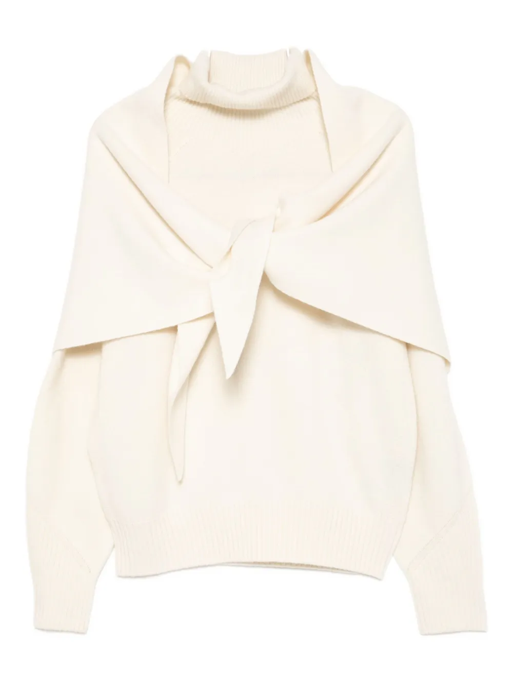 Джемпер с шарфом System, нейтральный
Джемпер с шарфом System, нейтральный