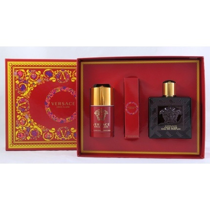 Versace Eros Flame Men Set 100 мл, парфюмированная вода и дезодорант-стик
Versace Eros Flame Men Set 100 мл, парфюмированная вода и дезодорант-стик