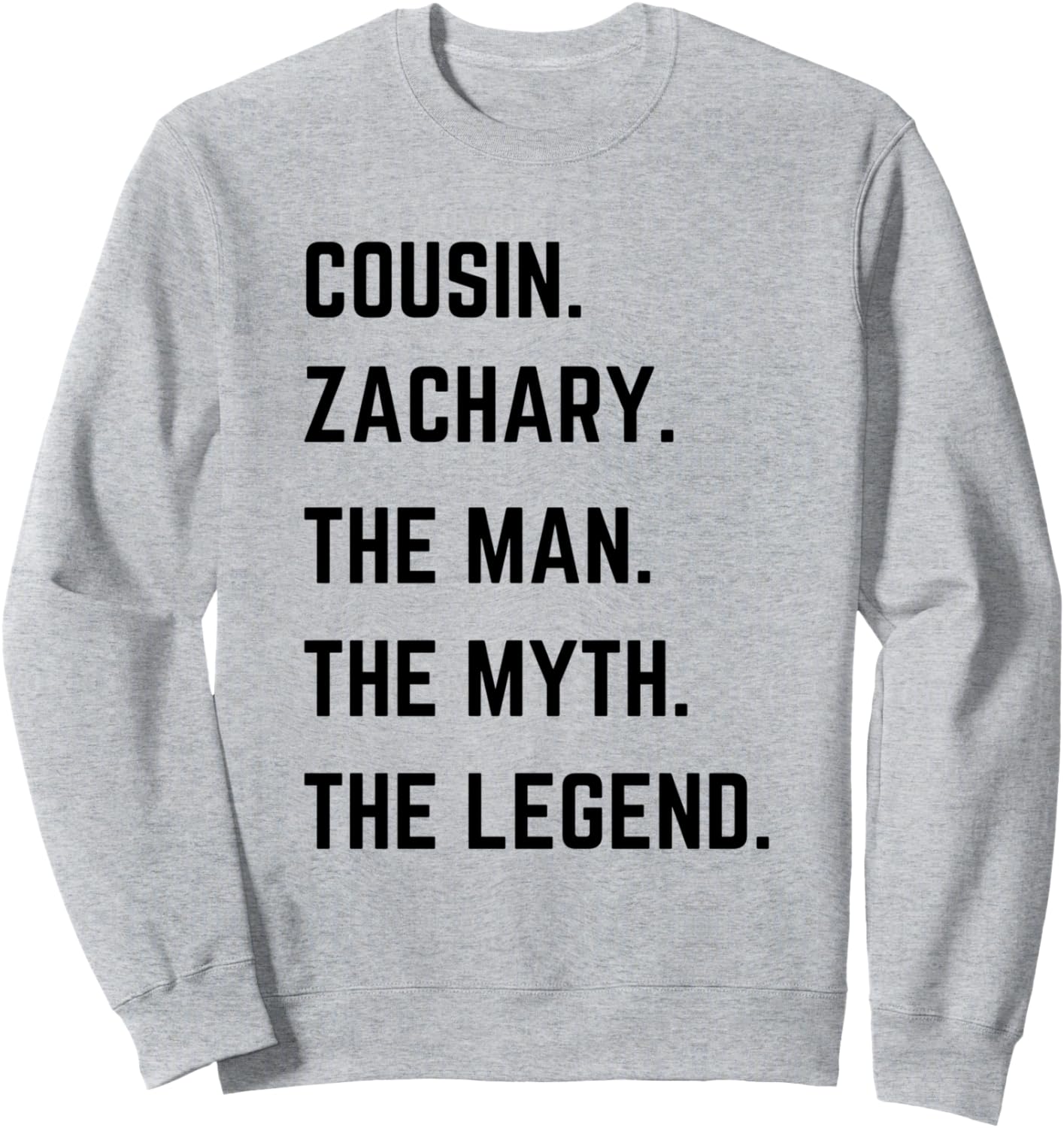 Толстовка «Кузен Захари: Человек, Миф, Легенда» ко Дню отца Cousin The Man The Myth The Legend Mens Gifts, серый
Толстовка «Кузен Захари: Человек, Миф, Легенда» ко Дню отца Cousin The Man The Myth The Legend Mens Gifts, серый