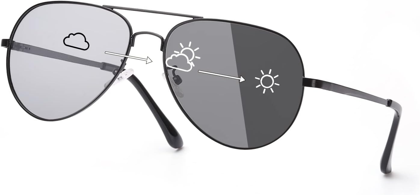 Мужские поляризованные фотохромные солнцезащитные очки SODQW, очки-авиаторы для спорта и вождения, защита от УФ-излучения UV 400, большая металлическая оправа, Black Frame for Day
Мужские поляризованные фотохромные солнцезащитные очки SODQW, очки-авиаторы для спорта и вождения, защита от УФ-излучения UV 400, большая металлическая оправа, Black Frame for Day