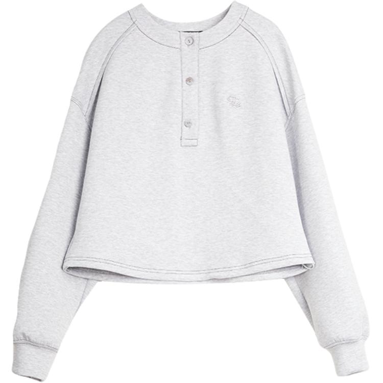 ELLE Свитшот Women's Light Gray Henry Collar Moderate Regular
ELLE Свитшот Women's Light Gray Henry Collar Moderate Regular