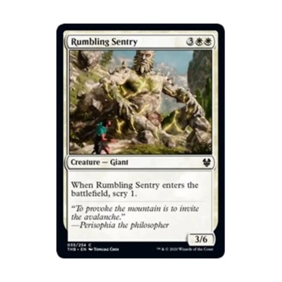 CCG Грохочущий часовой (С) (Рольга), MTG - Theros Beyond Death 
CCG Грохочущий часовой (С) (Рольга), MTG - Theros Beyond Death