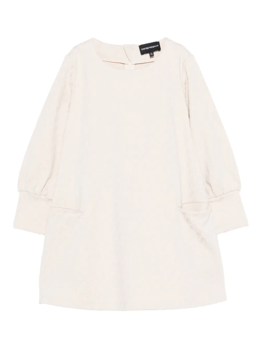 Фактурное платье с объемными рукавами Emporio Armani Kids, нейтральный
Фактурное платье с объемными рукавами Emporio Armani Kids, нейтральный