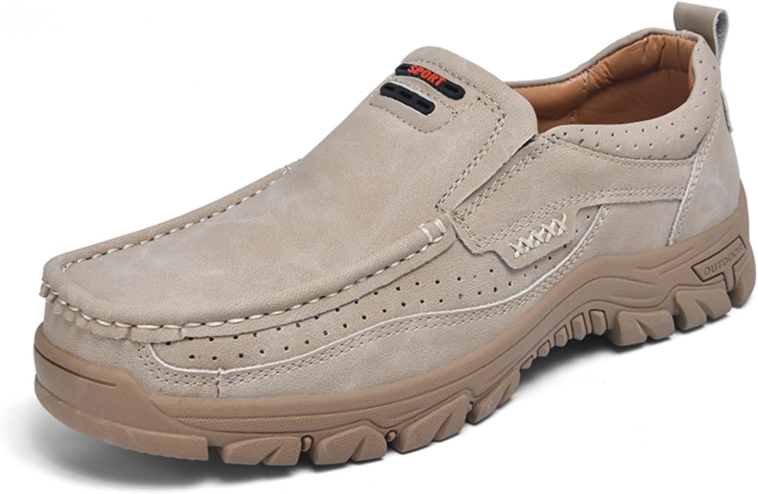 Мужские модные кожаные слипоны Boaobaihuo на платформе, с круглым носком, низкие, с нескользящей подошвой, повседневные массивные кроссовки для вождения и ходьбы, легкие, бежевый
Мужские модные кожаные слипоны Boaobaihuo на платформе, с круглым носком, низкие, с нескользящей подошвой, повседневные массивные кроссовки для вождения и ходьбы, легкие, бежевый