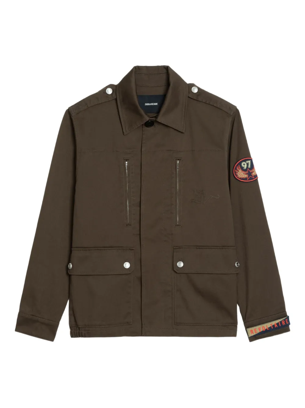 Куртка на молнии с нашивками Zadig&Voltaire, зеленый
Куртка на молнии с нашивками Zadig&Voltaire, зеленый