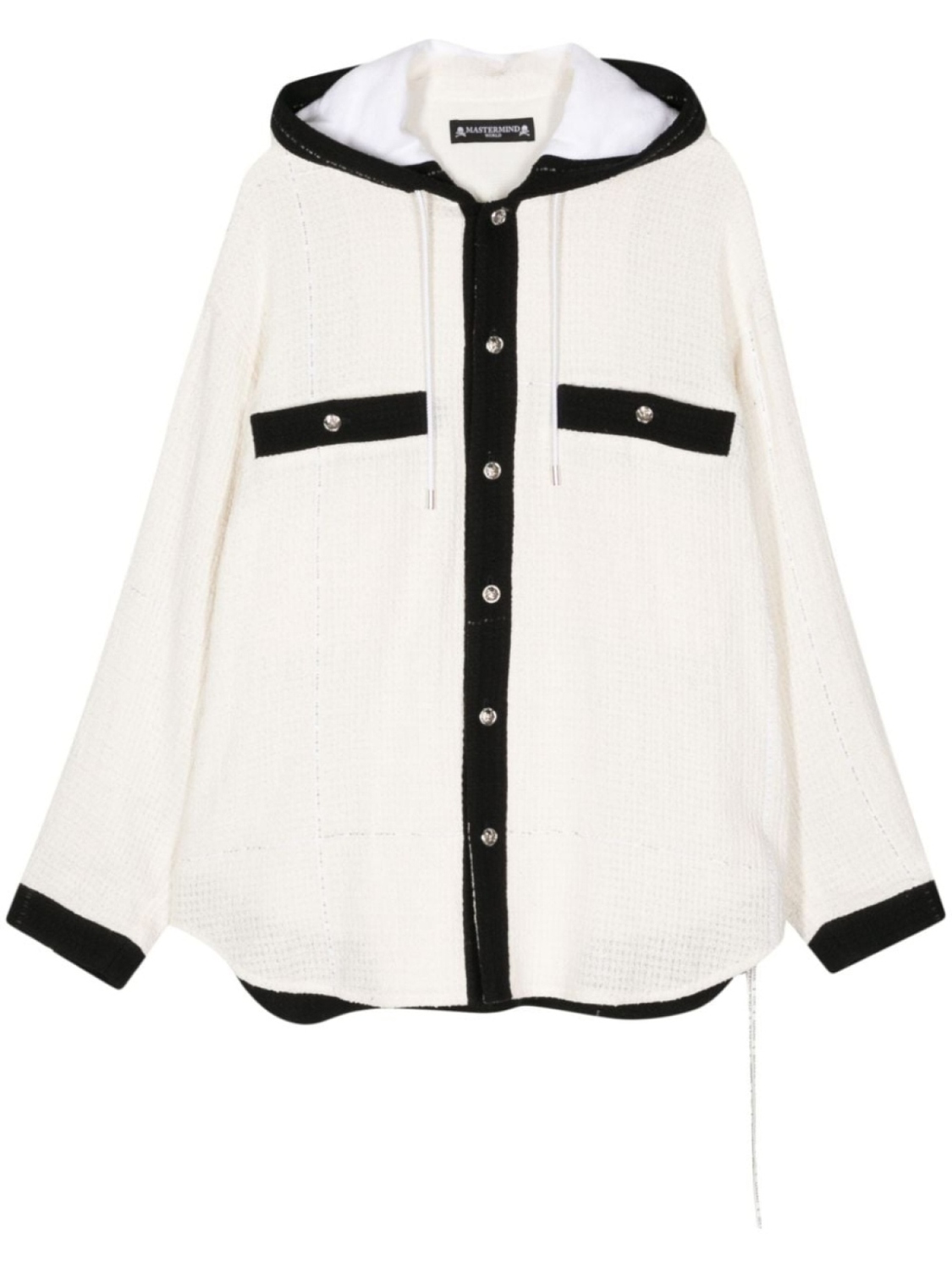 Твидовый жакет с вышитым логотипом Mastermind World, белый
Твидовый жакет с вышитым логотипом Mastermind World, белый