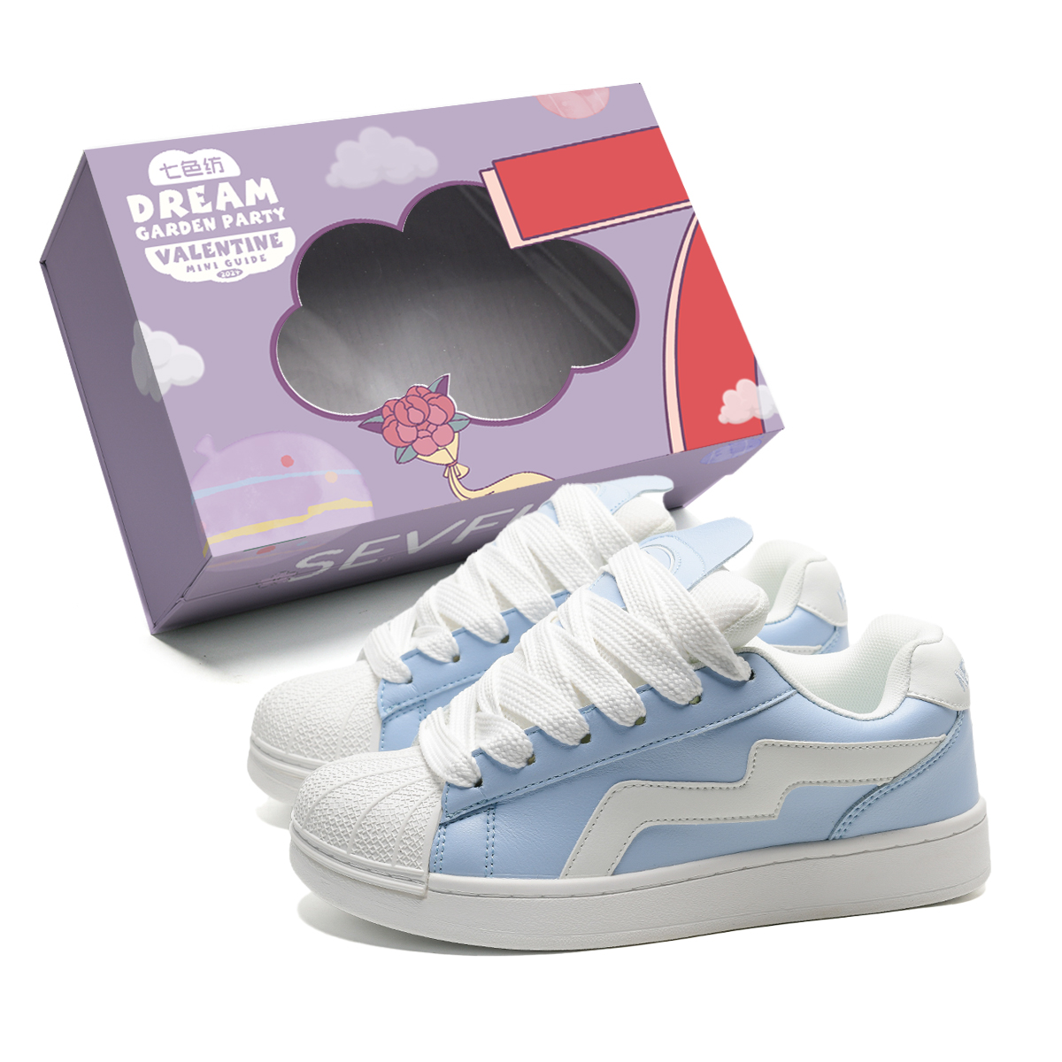 7 SEVFUN Скользоустойчивые унисекс скейтерские кроссовки низкие розово-белые и сине-белые, цвет Blue White
7 SEVFUN Скользоустойчивые унисекс скейтерские кроссовки низкие розово-белые и сине-белые, цвет Blue White