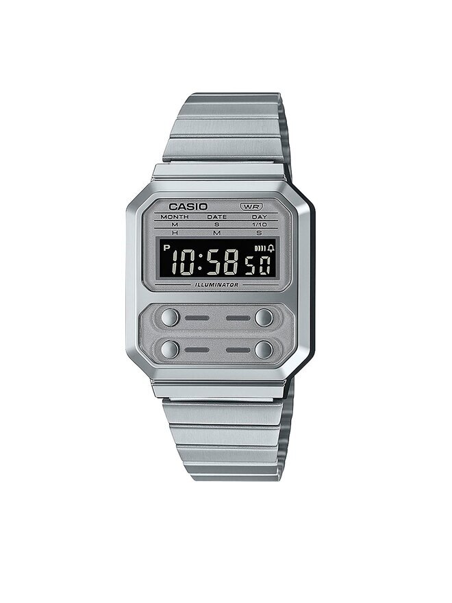 Часы Vintage Casio, серебро
Часы Vintage Casio, серебро