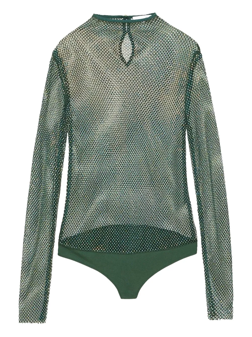 Сетчатое боди со стразами Patrizia Pepe, зеленый
Сетчатое боди со стразами Patrizia Pepe, зеленый