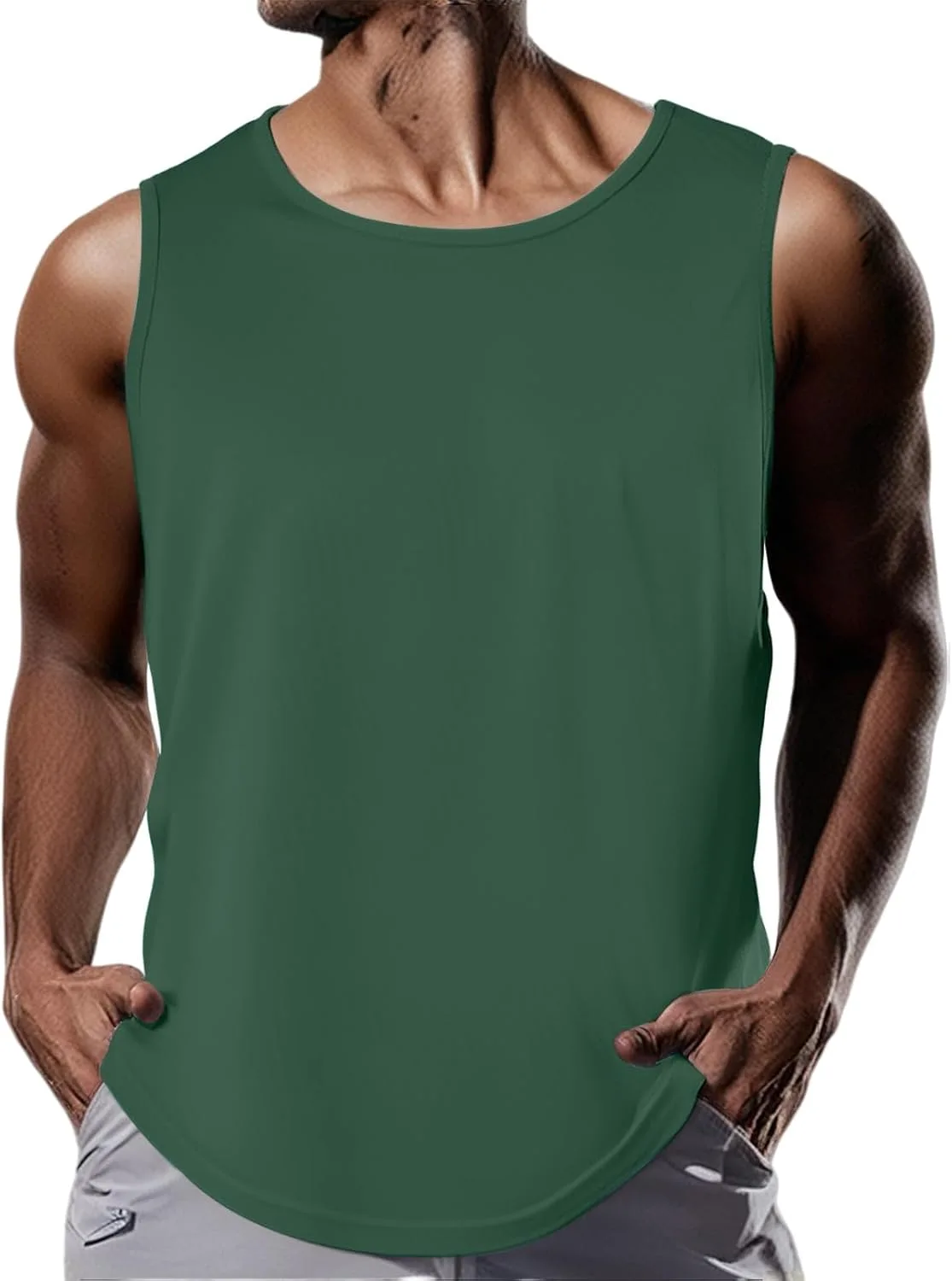 Мужская майка для тренировок Gym с круглым вырезом, быстросохнущая Thatrich
Мужская майка для тренировок Gym с круглым вырезом, быстросохнущая Thatrich