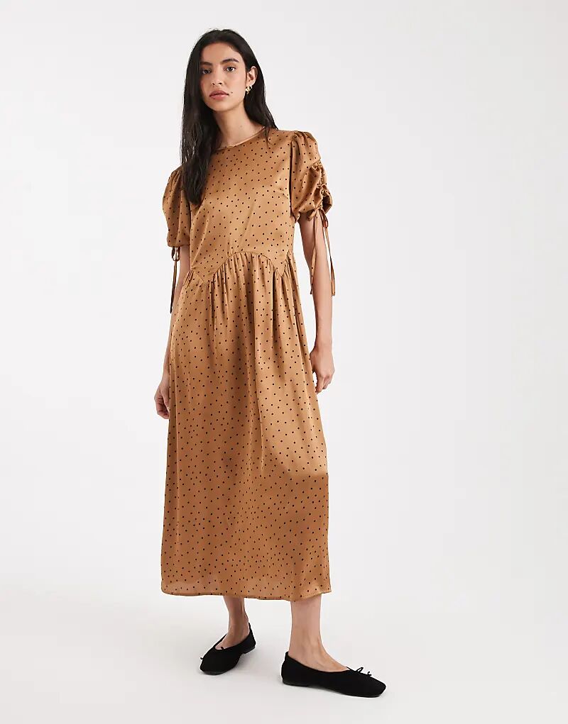 Платье мидакси Wednesday's Girl с принтом в горошек и завязками на плечах
Платье мидакси Wednesday's Girl с принтом в горошек и завязками на плечах