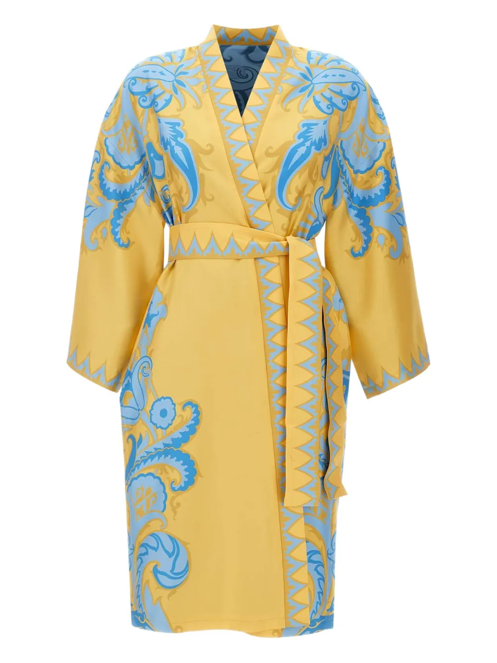 Платье-халат с поясом и богато украшенным принтом ETRO, желтый
Платье-халат с поясом и богато украшенным принтом ETRO, желтый