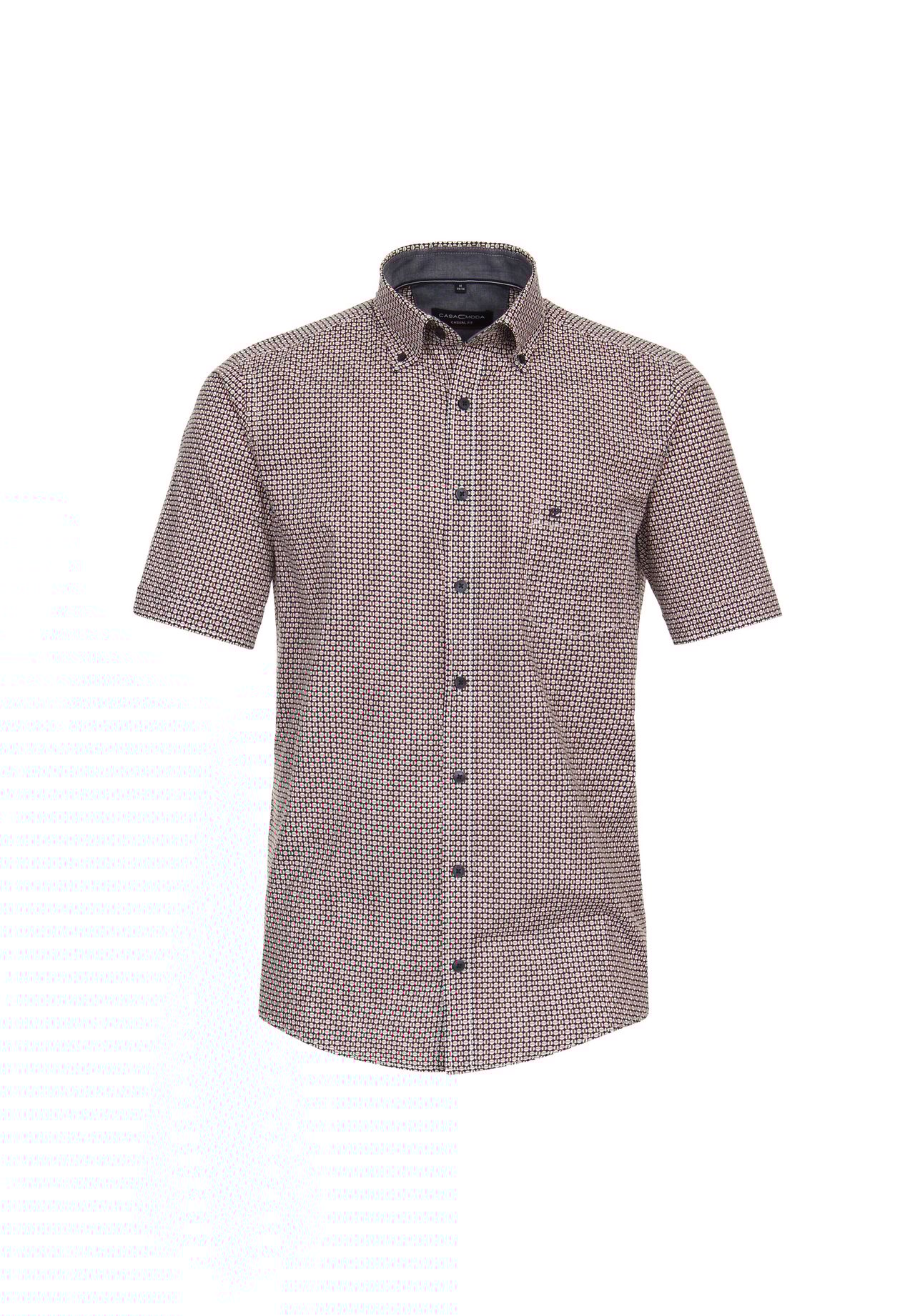 Мужская повседневная рубашка с коротким рукавом и принтом, повседневный крой CASAMODA, красный
Мужская повседневная рубашка с коротким рукавом и принтом, повседневный крой CASAMODA, красный