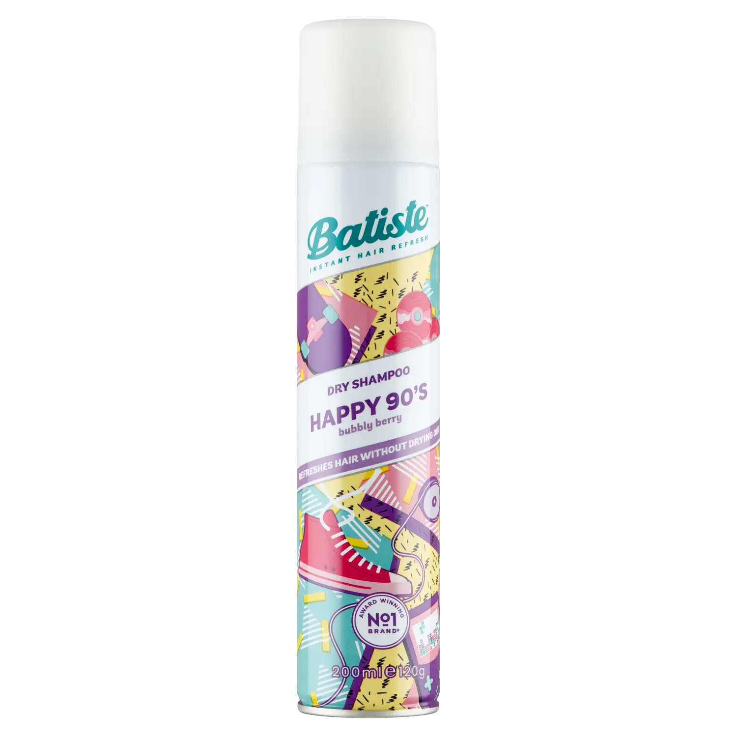 Batiste Happy 90's сухой шампунь для волос, 200 мл
Batiste Happy 90's сухой шампунь для волос, 200 мл