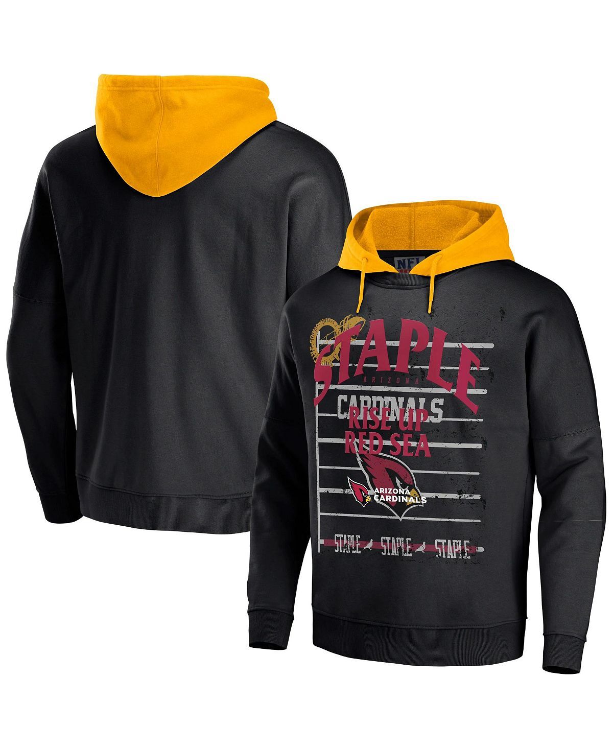 Мужская nfl x staple black arizona cardinals oversized gridiron vintage-like wash pullover hoodie NFL Properties, черный
Мужская nfl x staple black arizona cardinals oversized gridiron vintage-like wash pullover hoodie NFL Properties, черный