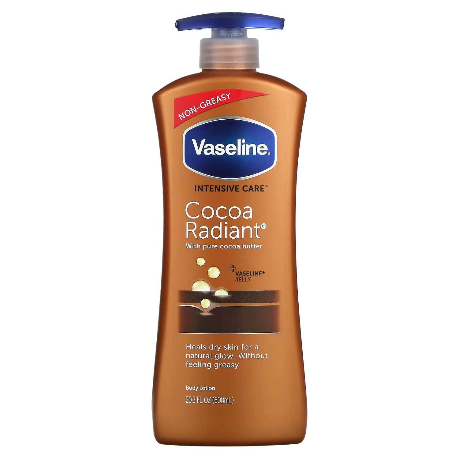 Vaseline, Intensive Care, лосьон для тела «Сияние какао», 600 мл (20.3 жидк. унций)
Vaseline, Intensive Care, лосьон для тела «Сияние какао», 600 мл (20.3 жидк. унций)