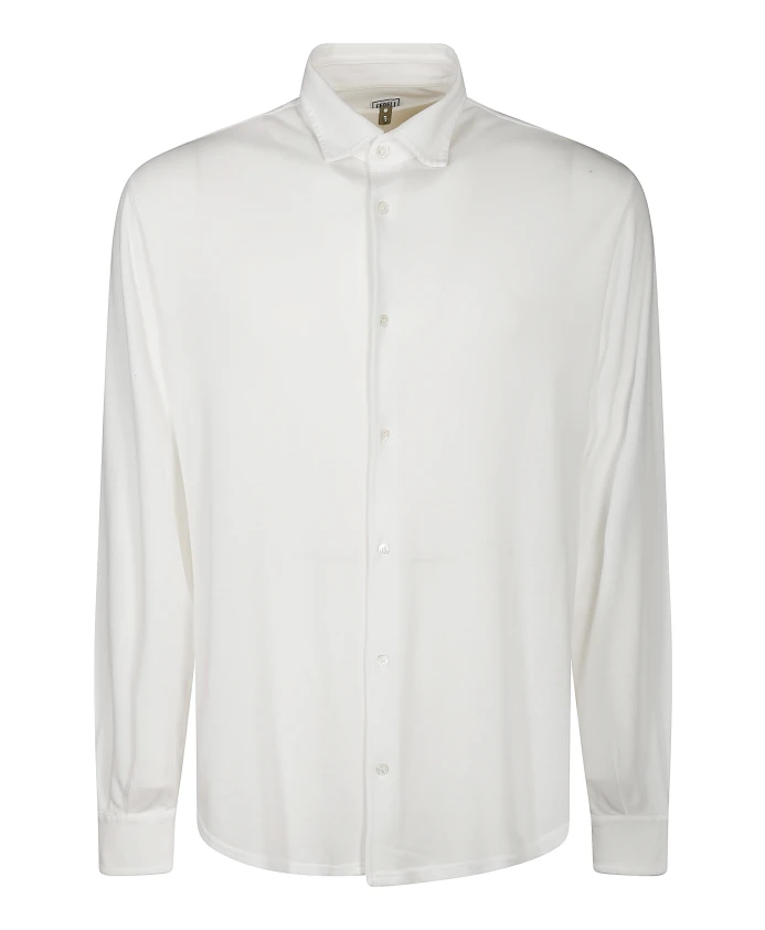 Сверхлегкая рубашка из хлопкового пике с воротником. Fedeli, белый
Сверхлегкая рубашка из хлопкового пике с воротником. Fedeli, белый