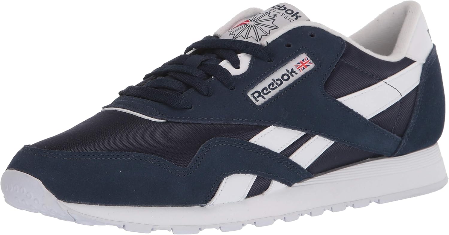 Мужские классические кроссовки Reebok из нейлона, белый/синий
Мужские классические кроссовки Reebok из нейлона, белый/синий