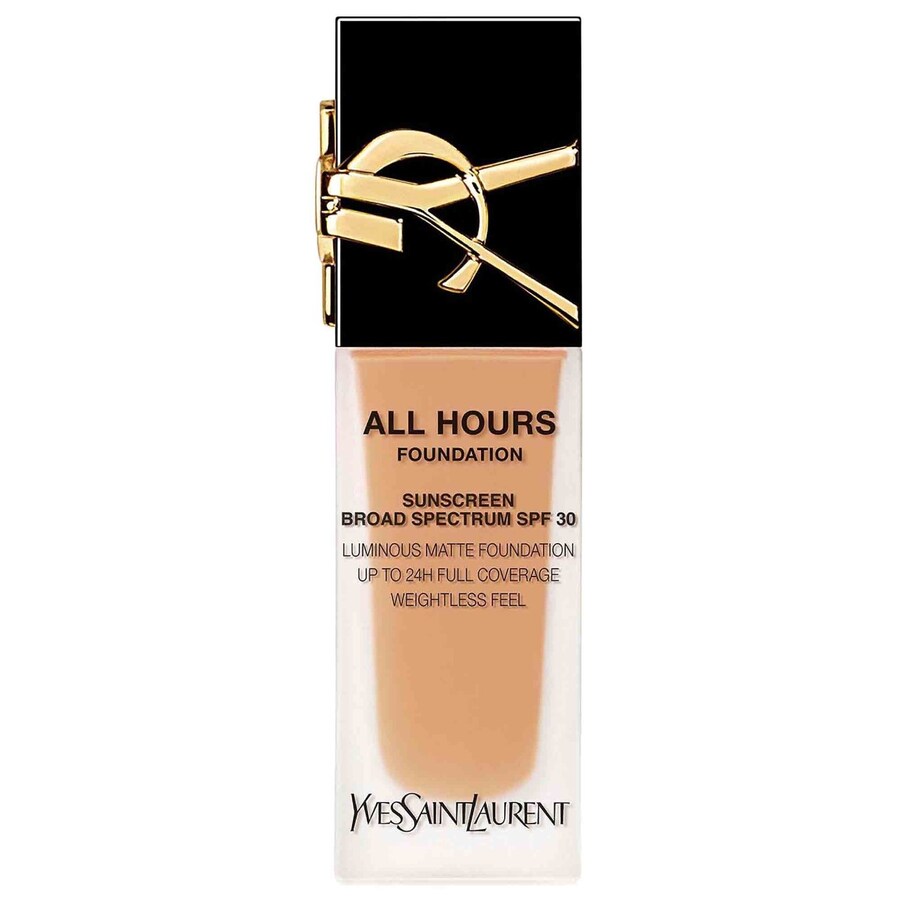 Тональная основа All Hours Luminous Natural Matte Foundation с 24-часовой стойкостью, SPF 30 и гиалуроновой кислотой. Yves Saint Laurent, .85 oz. /25 mL, MW3
Тональная основа All Hours Luminous Natural Matte Foundation с 24-часовой стойкостью, SPF 30 и гиалуроновой кислотой. Yves Saint Laurent, .85 oz. /25 mL, MW3