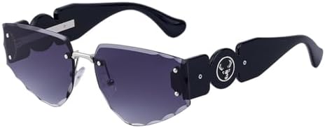 Солнцезащитные очки в стиле панк без оправы 2027 года для женщин и мужчин, винтажные очки без оправы, защита от УФ-излучения UV400, цвет C2, серебристо-серый, один размер MTZJH, One Color
Солнцезащитные очки в стиле панк без оправы 2027 года для женщин и мужчин, винтажные очки без оправы, защита от УФ-излучения UV400, цвет C2, серебристо-серый, один размер MTZJH, One Color