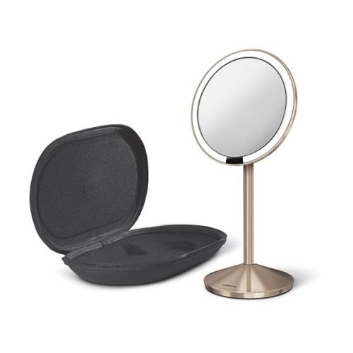 Сенсорное зеркало - мини с крышкой - розовое золото/simplehuman, цвет золотой
Сенсорное зеркало - мини с крышкой - розовое золото/simplehuman, цвет золотой