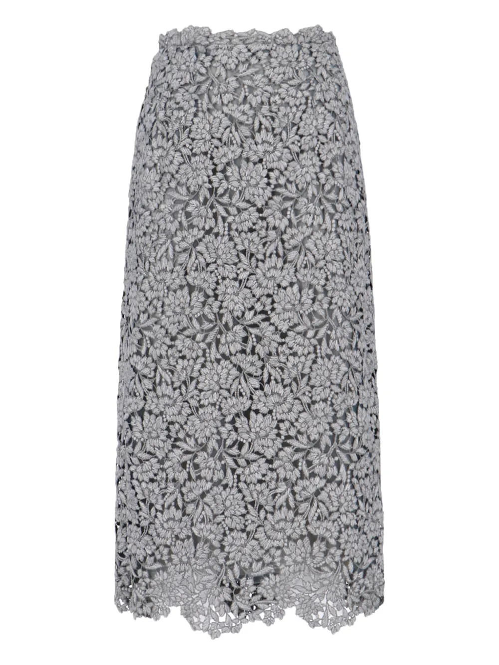 Юбка миди с цветочным кружевом Ermanno Scervino, серый
Юбка миди с цветочным кружевом Ermanno Scervino, серый