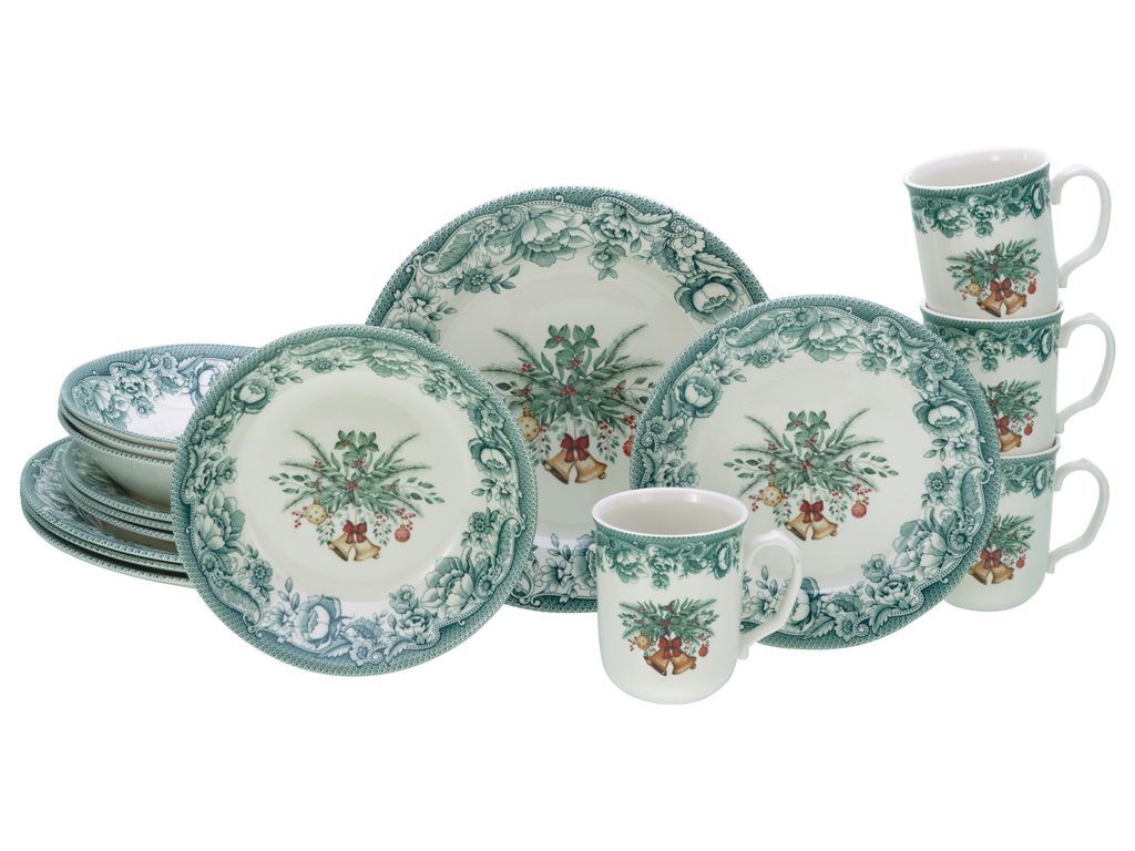 CreaTable, 16959, Рождественский зеленый, комбинированный сервиз, 16 предметов, керамика
CreaTable, 16959, Рождественский зеленый, комбинированный сервиз, 16 предметов, керамика