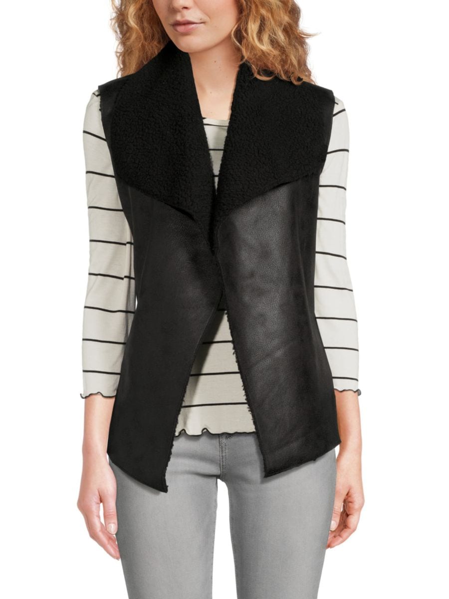 Жилет из искусственной овчины Wdny, черный 
Жилет из искусственной овчины Wdny, черный